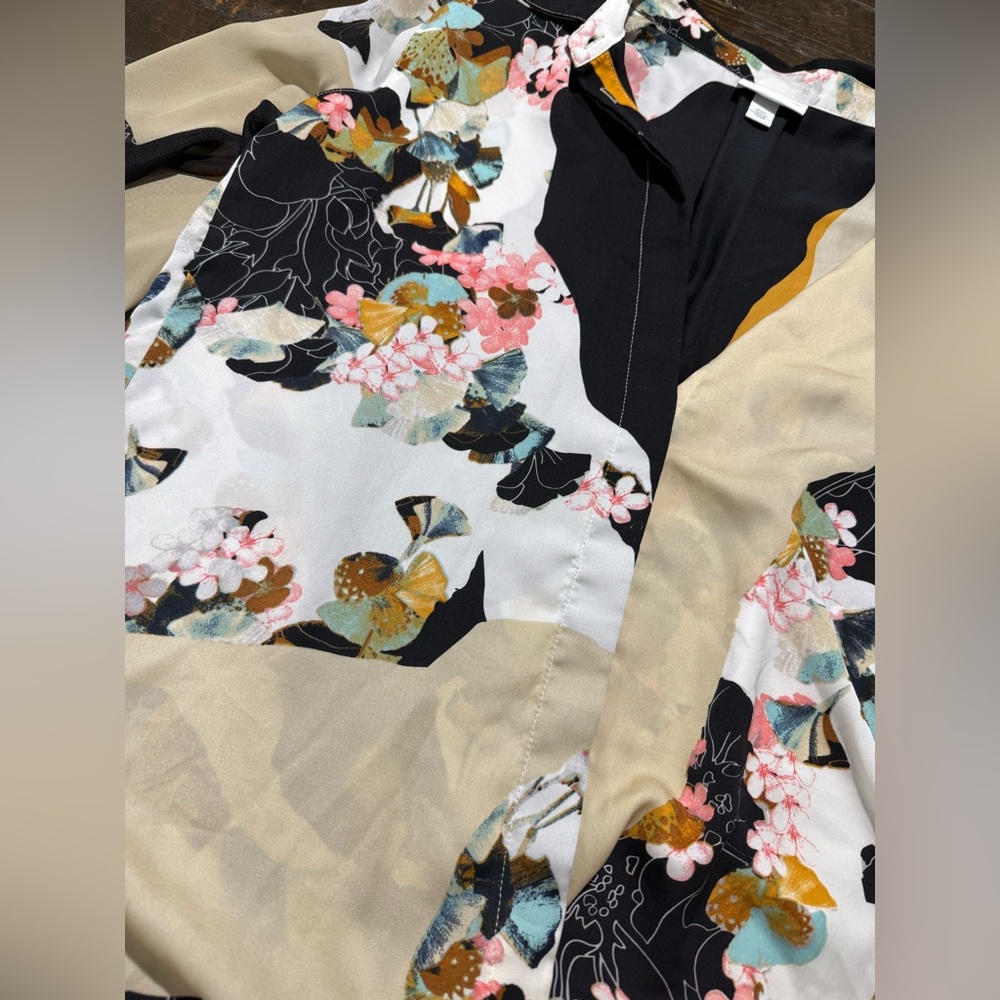 3.1 Phillip Lim X Target Floral Button Up Blouse Sz M Summer Spring Easter Party - Picture 12 of 15